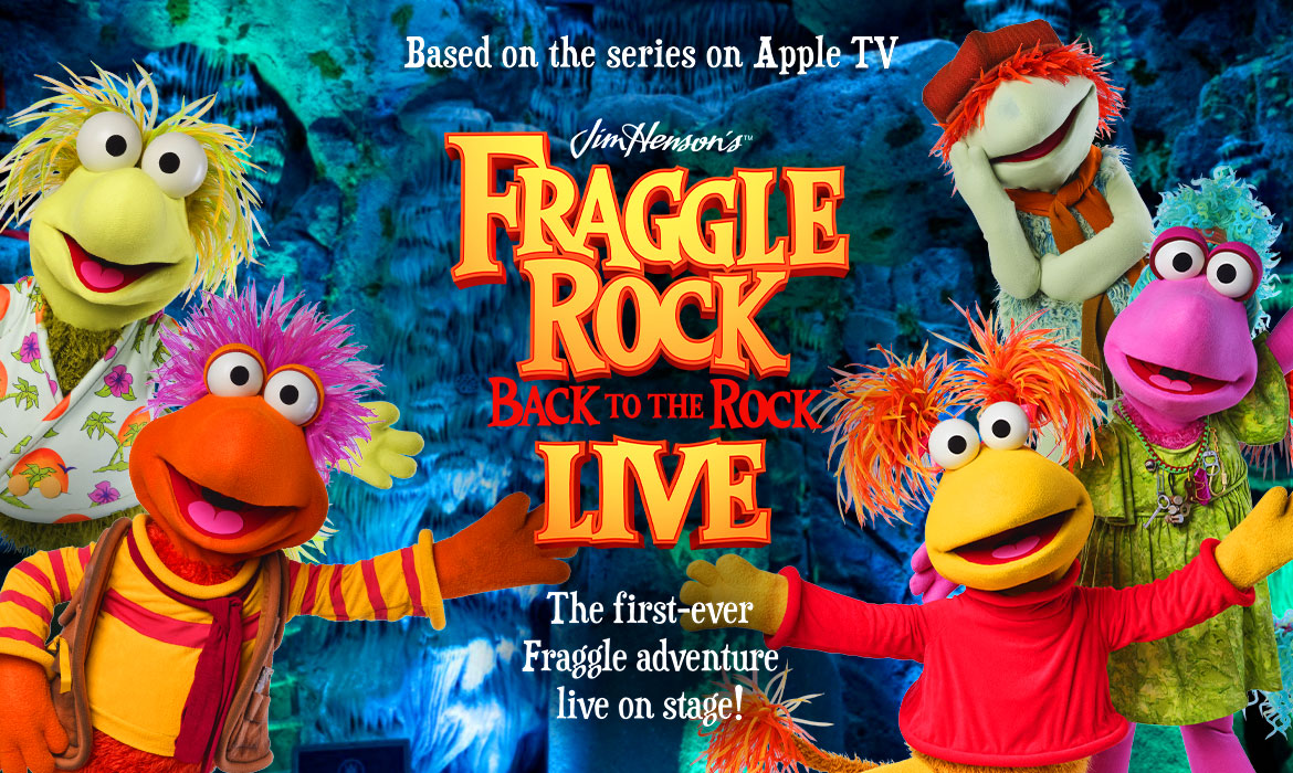 Filled with music, laughter and imagination, this all-new musical stage adventure, based on the Emmy-winning Apple TV series, welcomes audiences on a joyful, nostalgia­ filled trip to Fraggle Rock!